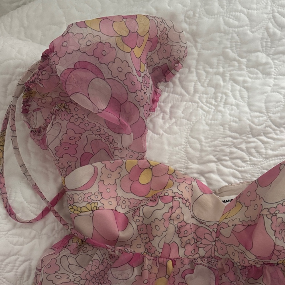 Amanda Uprichard Pink Floral Dress - Picture 3 of 5
